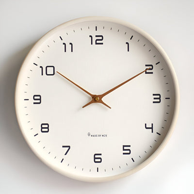 EleQuartz-Clock - Reloj de pared redondo - Reloj de pared nórdico de madera
