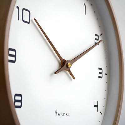EleQuartz-Clock - Reloj de pared redondo - Reloj de pared nórdico de madera