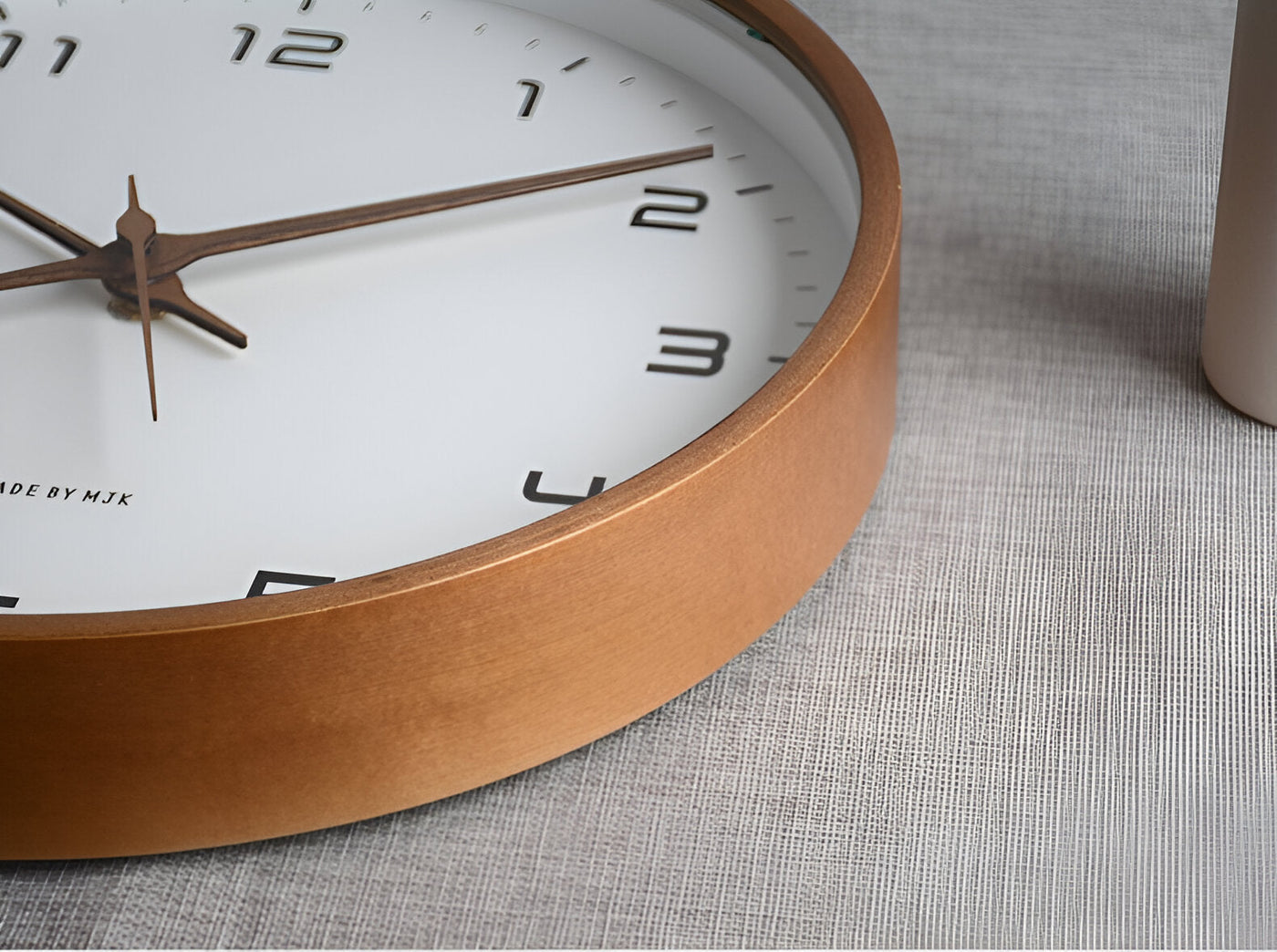 EleQuartz-Clock - Reloj de pared redondo - Reloj de pared nórdico de madera