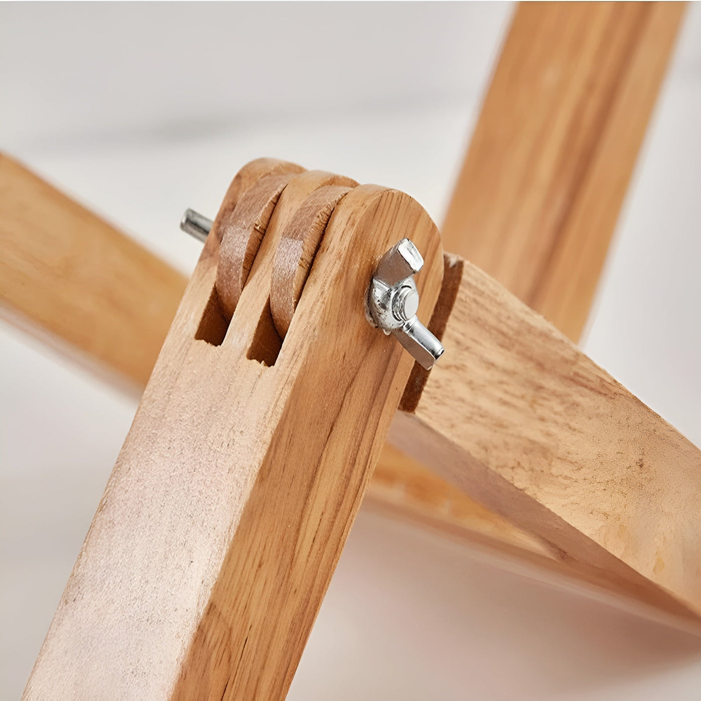 Lámpara flexible WoodMan - Lámpara de mesa robot de madera maciza