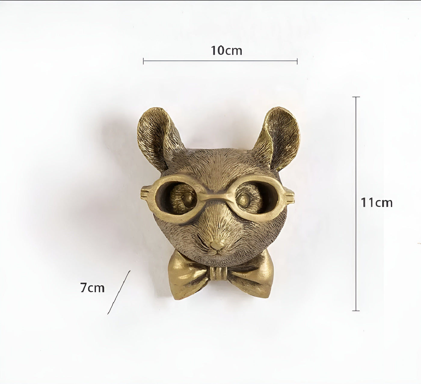 Golden Head - Gancho de pared multifuncional para decoración y almacenamiento de paredes