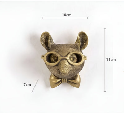 Golden Head - Gancho de pared multifuncional para decoración y almacenamiento de paredes