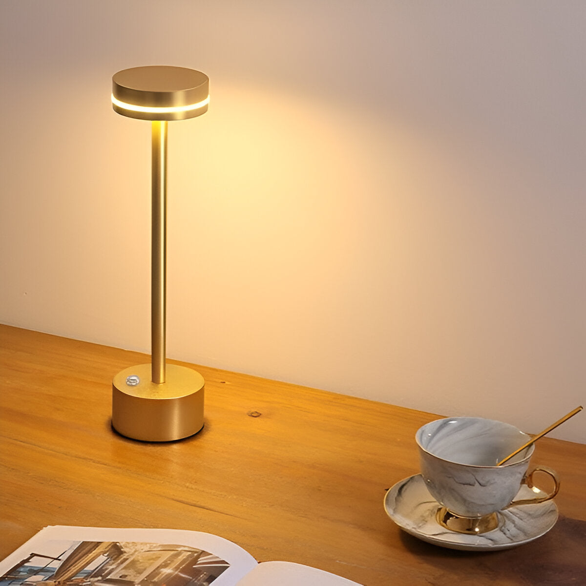 Mantle Touch - Lampada da tavolo portatile e ricaricabile - Luce dimmerabile