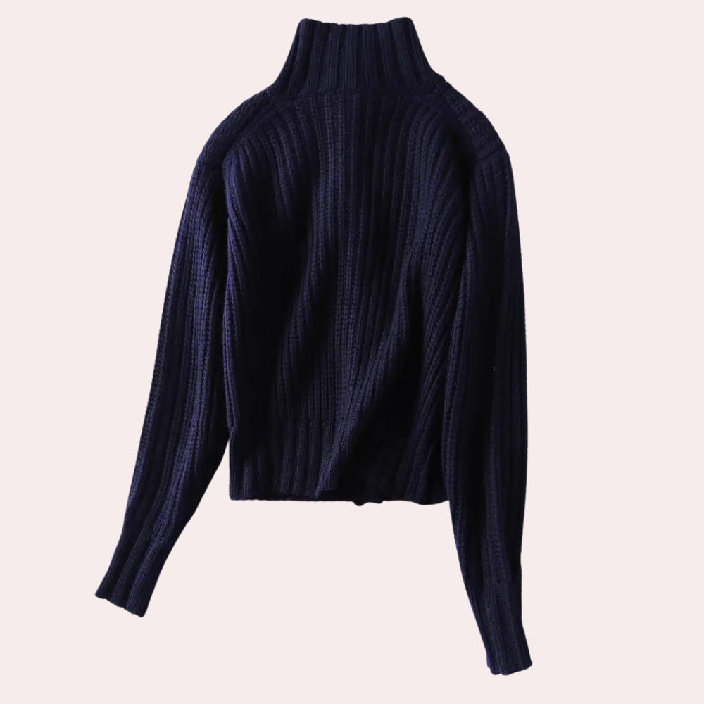 Cardigan da donna in maglia spessa con bottoni