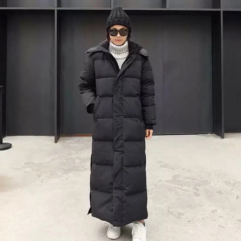 Abrigo de invierno para mujer elegante y resistente al viento.