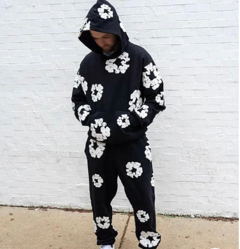 Warmood | Survêtement fleuri (pantalon + sweat)
