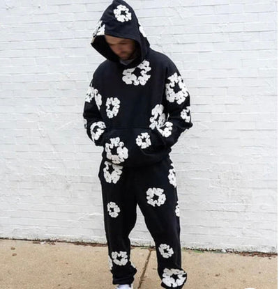 Warmood | Survêtement fleuri (pantalon + sweat)