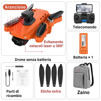 RG109 Pro Drone - Drone 8K HD con doppia telecamera, GPS e motori brushless