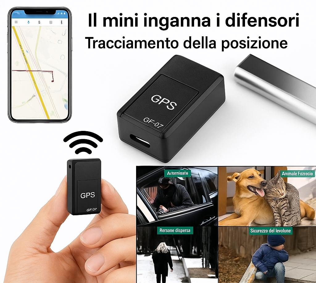 Mini localizzatore GPS magnetico - Portata mondiale
