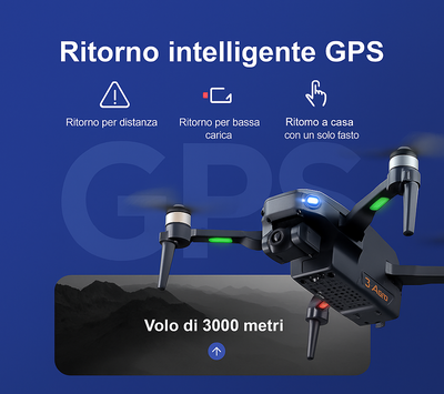 RG109 Pro Drone - Drone 8K HD con doppia telecamera, GPS e motori brushless