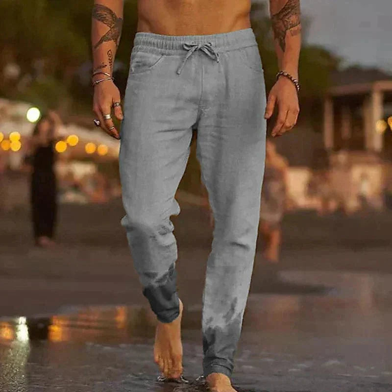 PANTALONES CASUALES DE LINO LUCIAN 