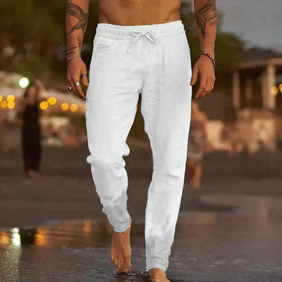 PANTALONES CASUALES DE LINO LUCIAN 