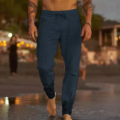 PANTALONES CASUALES DE LINO LUCIAN 