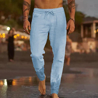 PANTALONES CASUALES DE LINO LUCIAN 