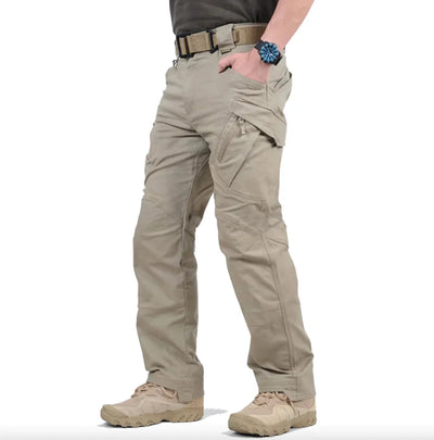 Pantaloni tattici da uomo con tasche e vita regolabile