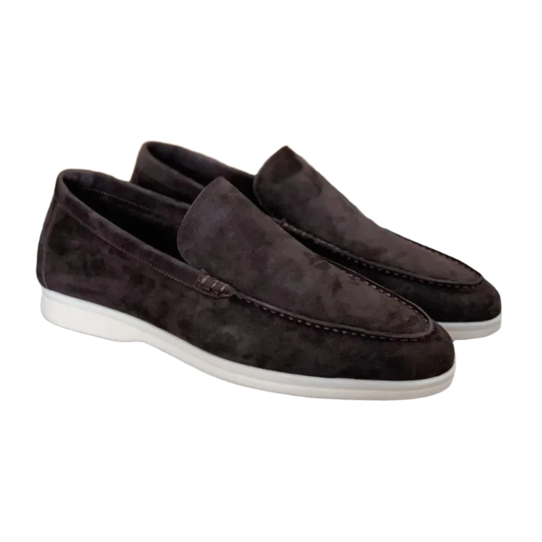 Mocasines de ante para hombre con acabado mate 
