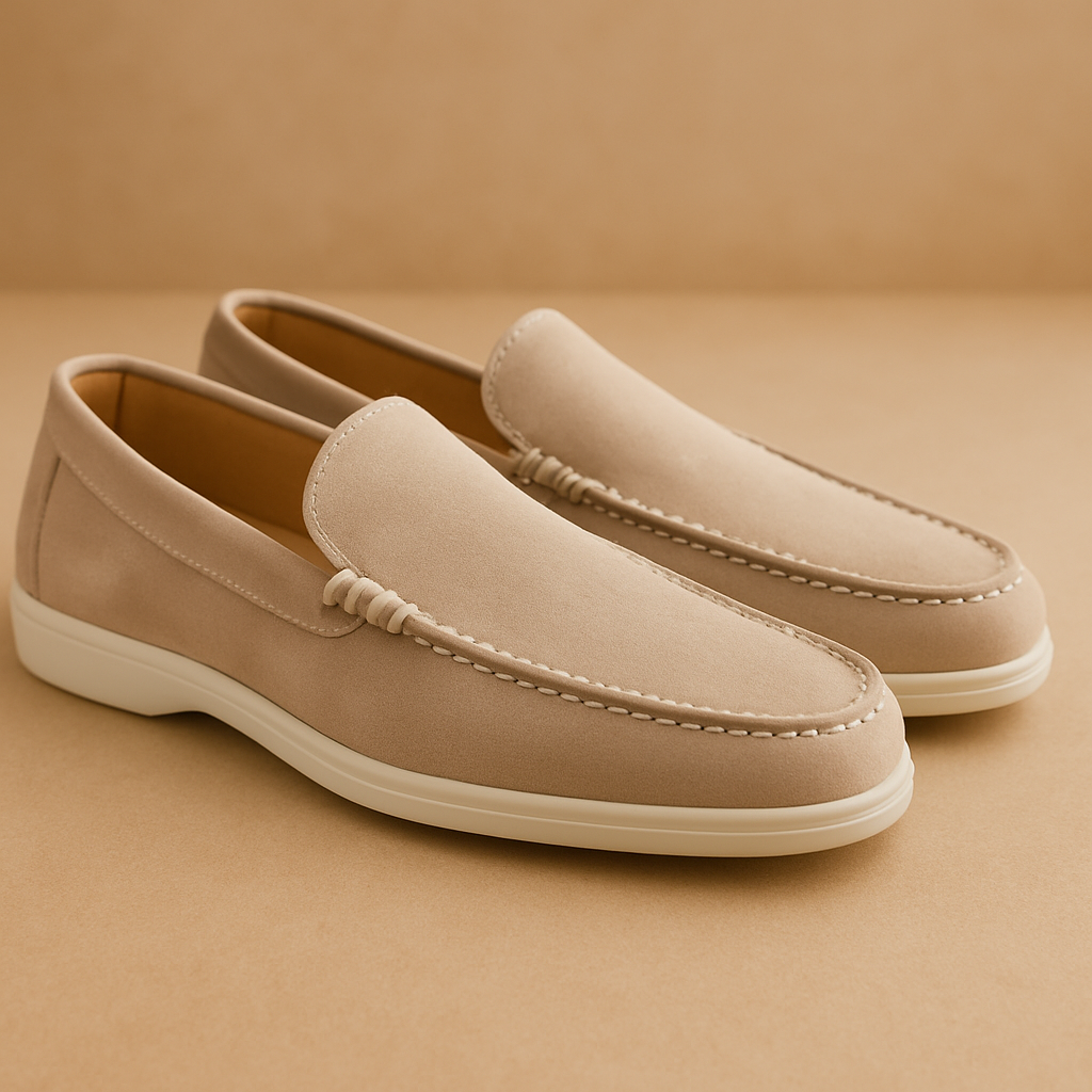 Mocasines de ante para hombre con acabado mate 