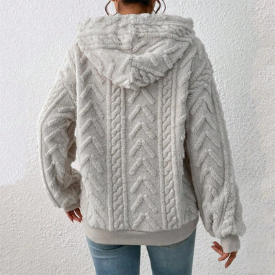 Comoda felpa autunnale con cappuccio