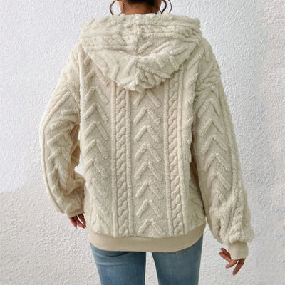 Comoda felpa autunnale con cappuccio