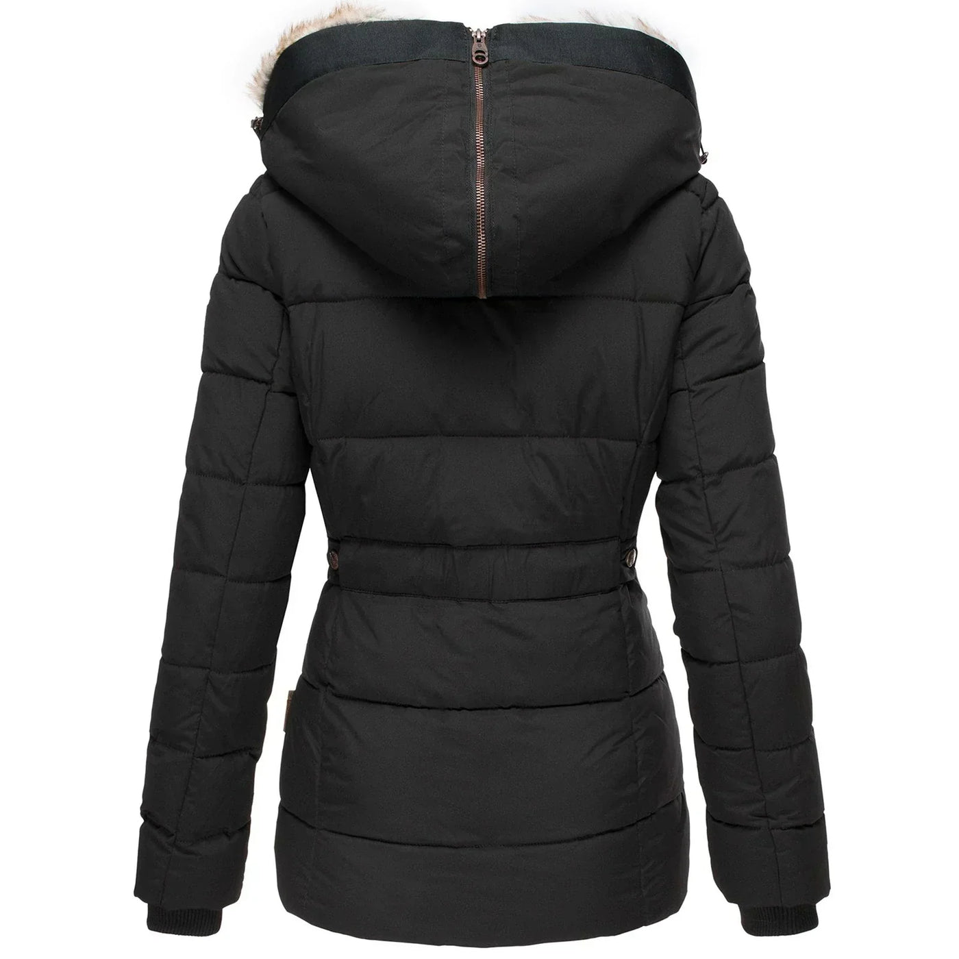 Carla - Confortevole e caldo cappotto invernale con pelliccia per donna