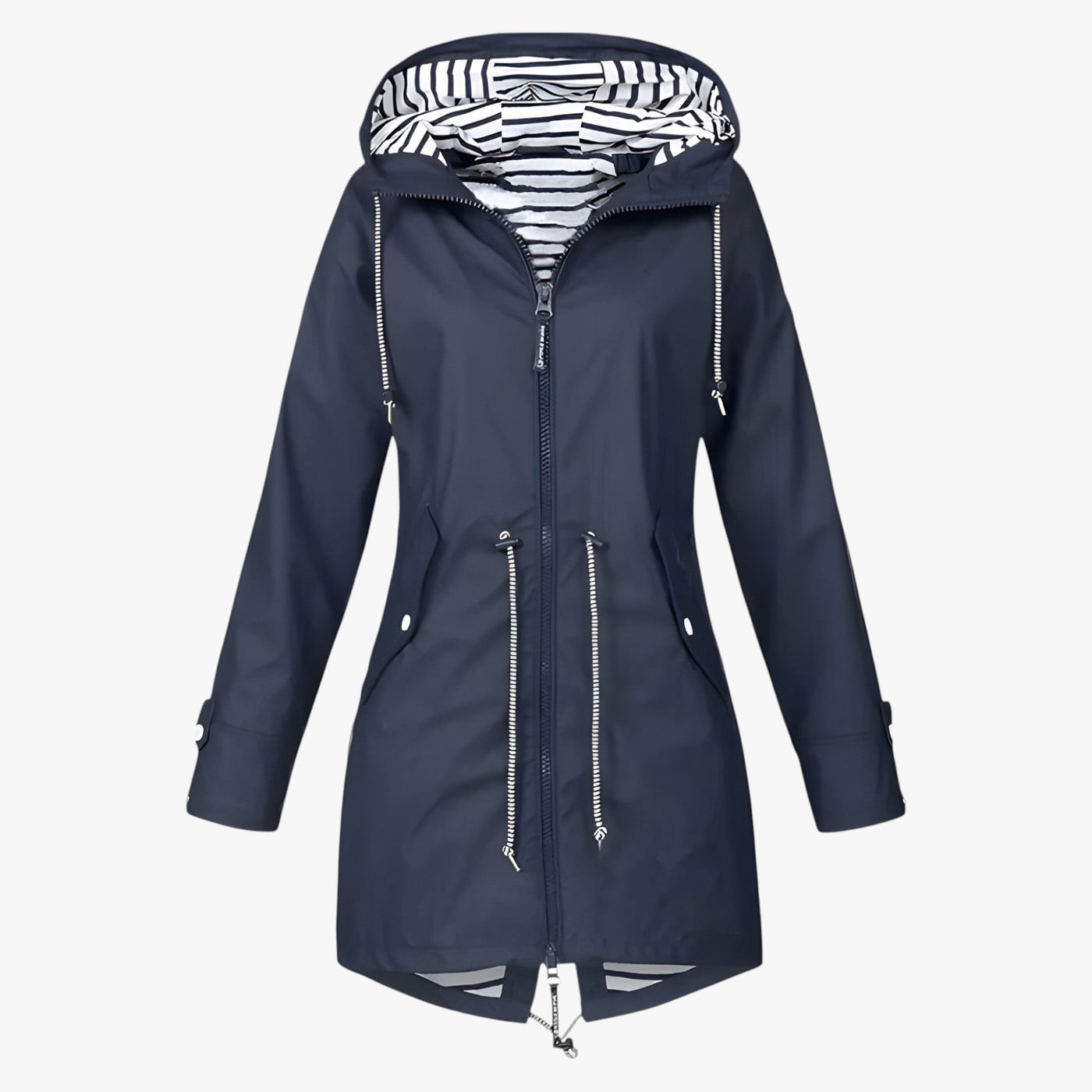 Beatrice | Parka impermeabile - Vestibilità regolabile con cappuccio foderato a righe