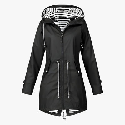 Beatrice | Parka impermeabile - Vestibilità regolabile con cappuccio foderato a righe