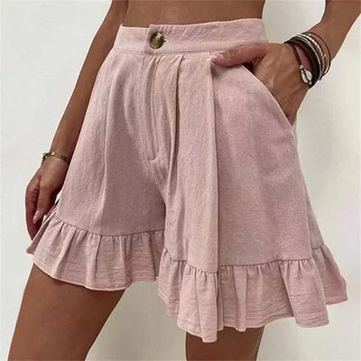 Noor - Pantaloncini eleganti a pieghe