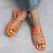 Sandalias de mujer con tiras cruzadas 