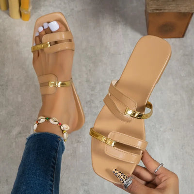 Sandalias de mujer con tiras cruzadas 