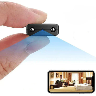 Microcamera HD con WiFi e audio - Telecamera di sicurezza compatta con visione notturna