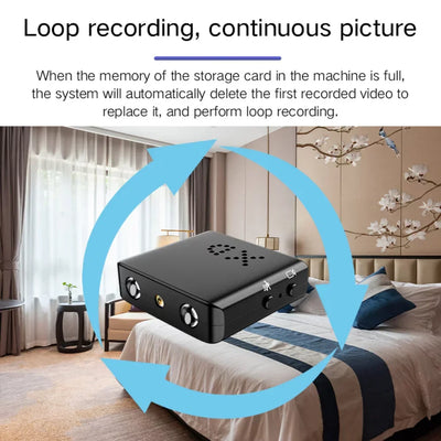 Microcamera HD con WiFi e audio - Telecamera di sicurezza compatta con visione notturna