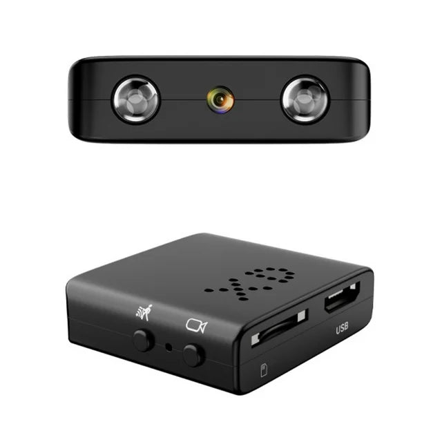 Microcamera HD con WiFi e audio - Telecamera di sicurezza compatta con visione notturna