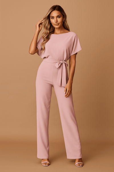 Mira - Elegante mono de mujer con cinturón anudado