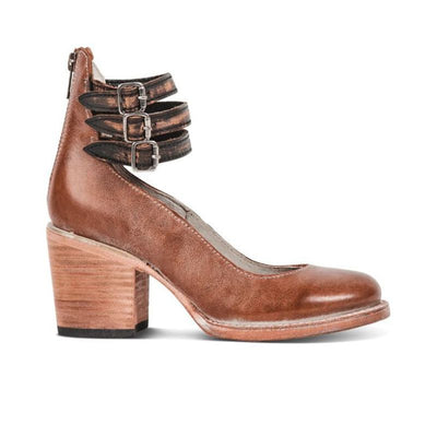Zapatos de tacón con tiras en el tobillo de moda - Neda 