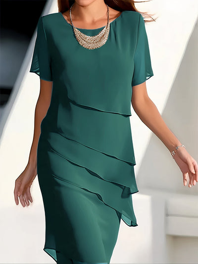 Nadine - Vestido plisado de gasa