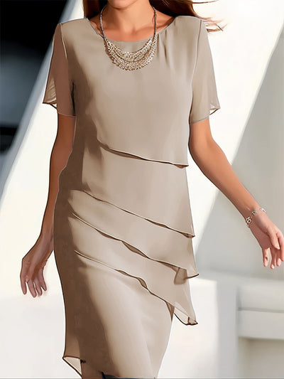 Nadine - Vestido plisado de gasa