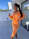 Aebi - Conjunto de sudadera y vestido para uso diario