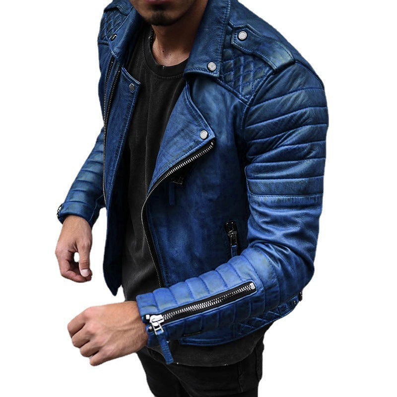 Giacca slim fit da uomo con zip