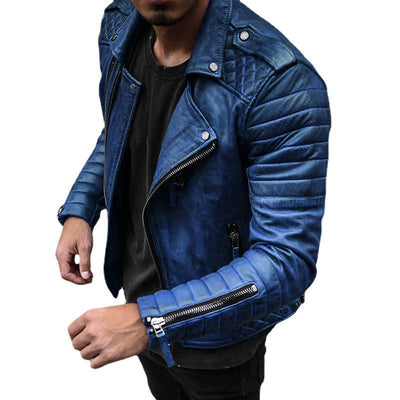 Giacca slim fit da uomo con zip