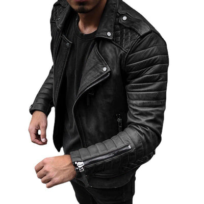 Giacca slim fit da uomo con zip