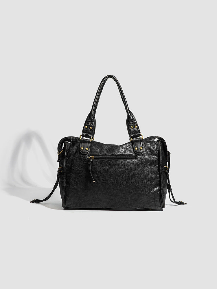 Raquel - Sac à main pour l'école avec bandoulière en cuir rigide