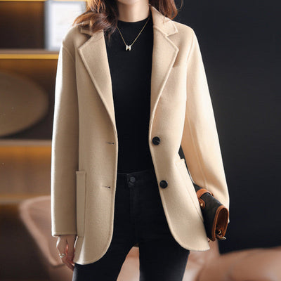 Doris - Blazer de tweed grueso para mujer para otoño e invierno