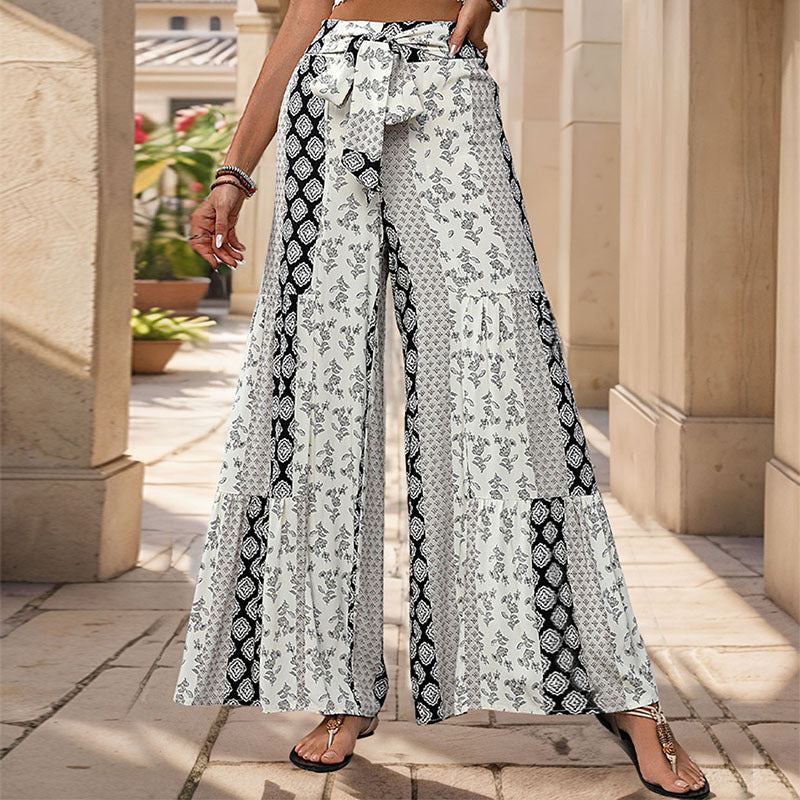 Elodia | Pantalon large taille haute
