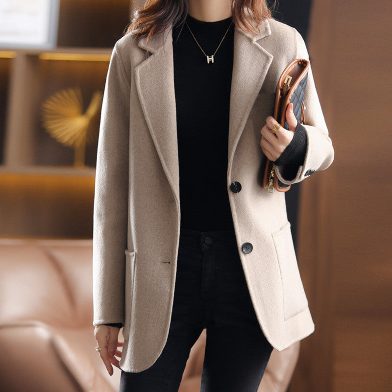 Doris - Blazer de tweed grueso para mujer para otoño e invierno