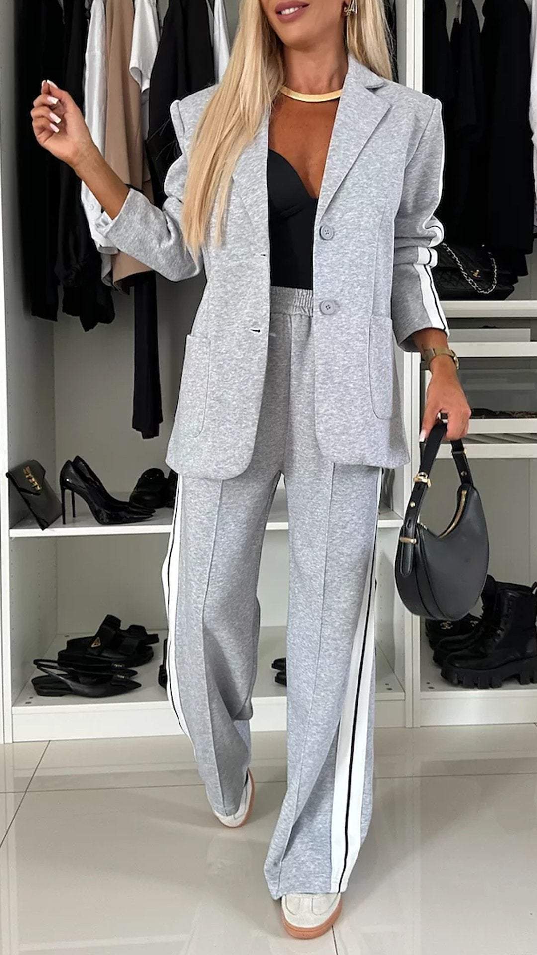 Vestido de manga larga con solapas | Perfecto para la moda