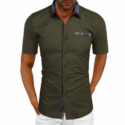 Chemise à manches courtes pour homme