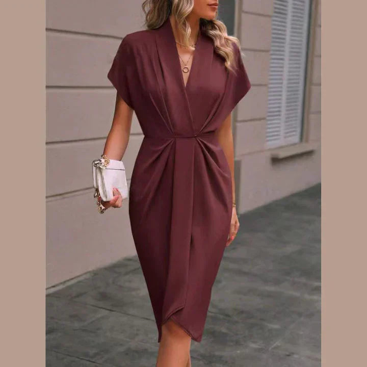 Serena - Vestido midi cruzado