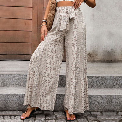 Elodia | Pantalon large taille haute