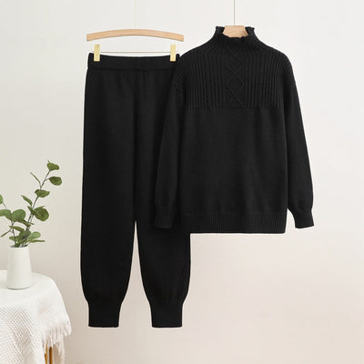 Moda perfecta | Conjunto de cuello alto y pantalón ajustado