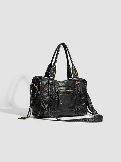 Raquel - Sac à main pour l'école avec bandoulière en cuir rigide
